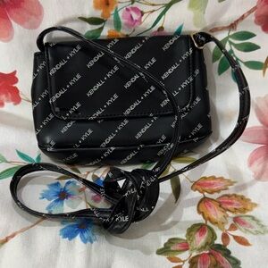 Kendall & Kylie Black Logo Print Crossbody 5X7 inch